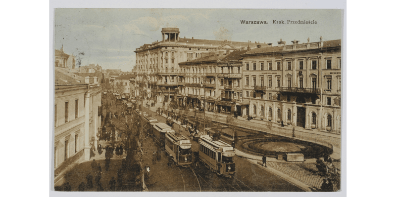 Krakowskie Przedmieście w 1910 roku Krakowskie Przedmieście w 1910 roku