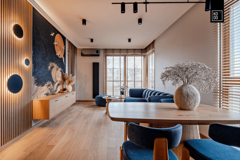 Stylowe małe mieszkanie z elementami Orientu