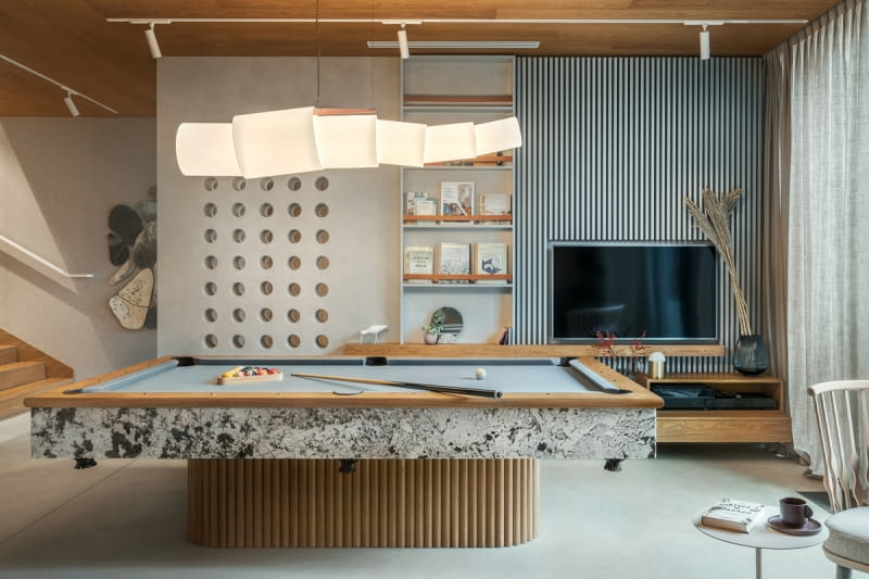 Przemyślany design sali klubowej w jednym z budynków osiedla Nowe Kolibki. Przemyślany design sali klubowej w jednym z budynków osiedla Nowe Kolibki.