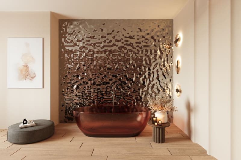 Oryginalna ściana w łazience to klucz do stworzenia wnętrza z charakterem, odchodzącego od standardowych rozwiązań.