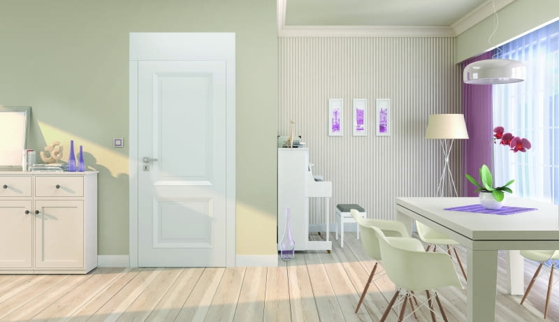 Drzwi Vertigo w kolorze RAL 9003, system bezprzylgowy, ościeżnica VERTIGO Drzwi Vertigo w kolorze RAL 9003, system bezprzylgowy, ościeżnica VERTIGO