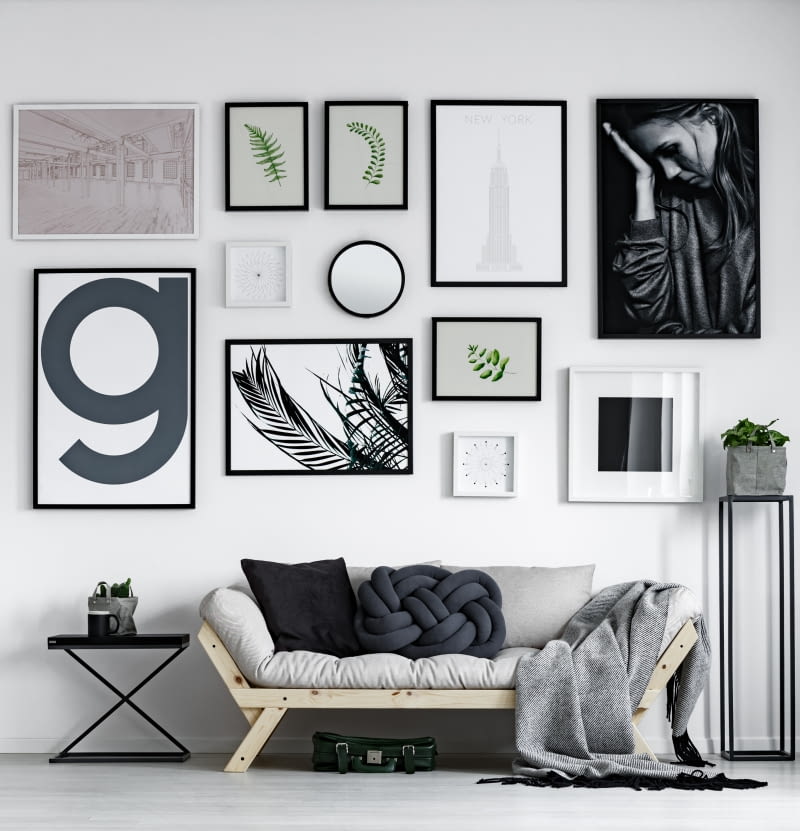 Białe mieszkanie w stylu skandynawskim