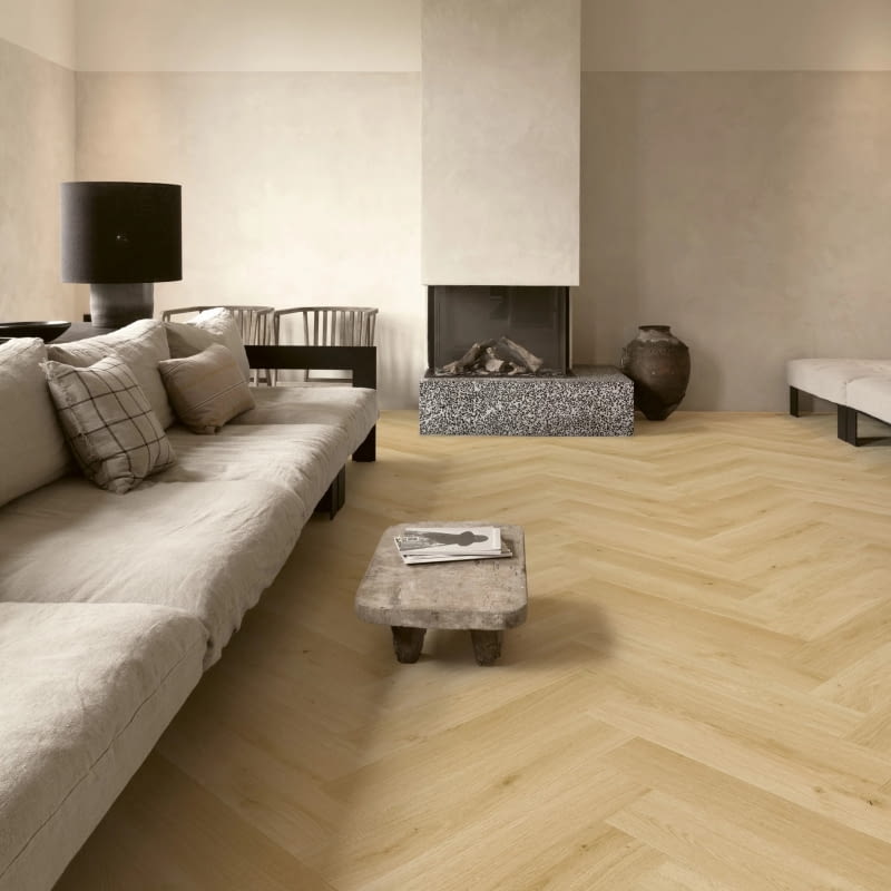 Laminowana jodełka z kolekcji Impressive Design (nowość od Quick-Step) to pierwsza na świecie w 100% wodoodporna i cicha w użytkowaniu podłoga, która łączy klasyczną elegancję z innowacyjną technologią QUICK-STEP Laminowana jodełka z kolekcji Impressive Design (nowość od Quick-Step) to pierwsza na świecie w 100% wodoodporna i cicha w użytkowaniu podłoga, która łączy klasyczną elegancję z innowacyjną technologią QUICK-STEP