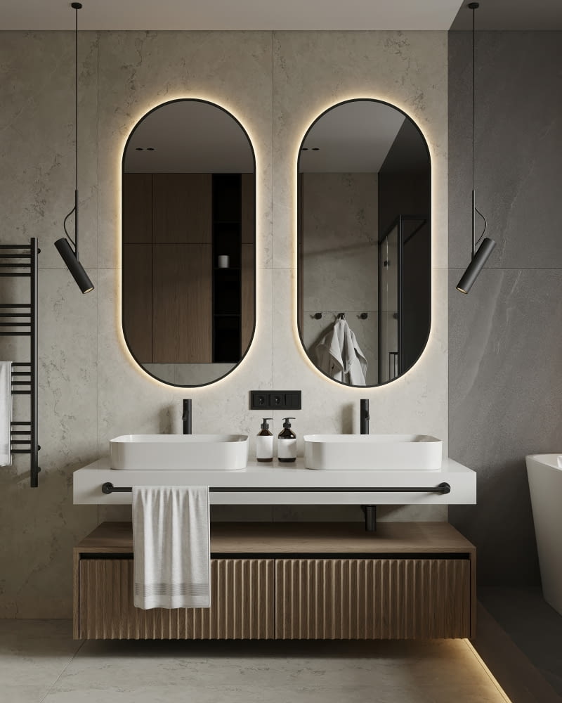 Mieszkanie w beżach i szarościach Mieszkanie w beżach i szarościach