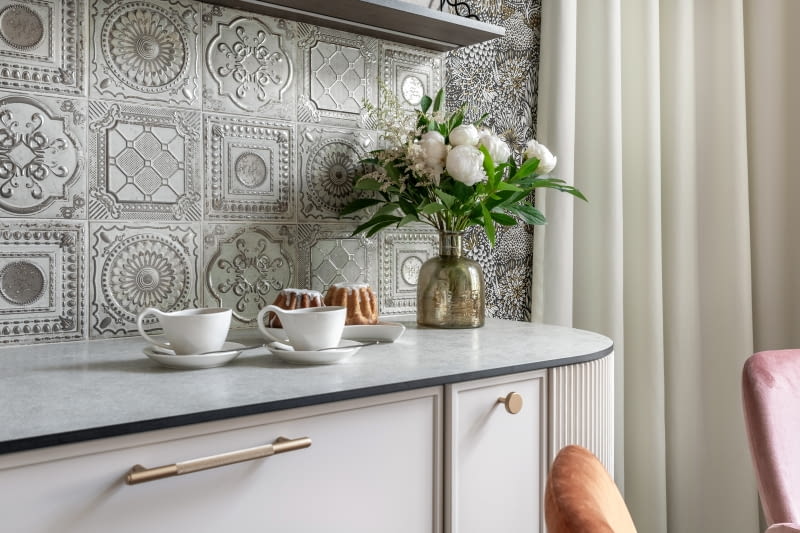 Mieszkanie pełne wzorzystych płytek