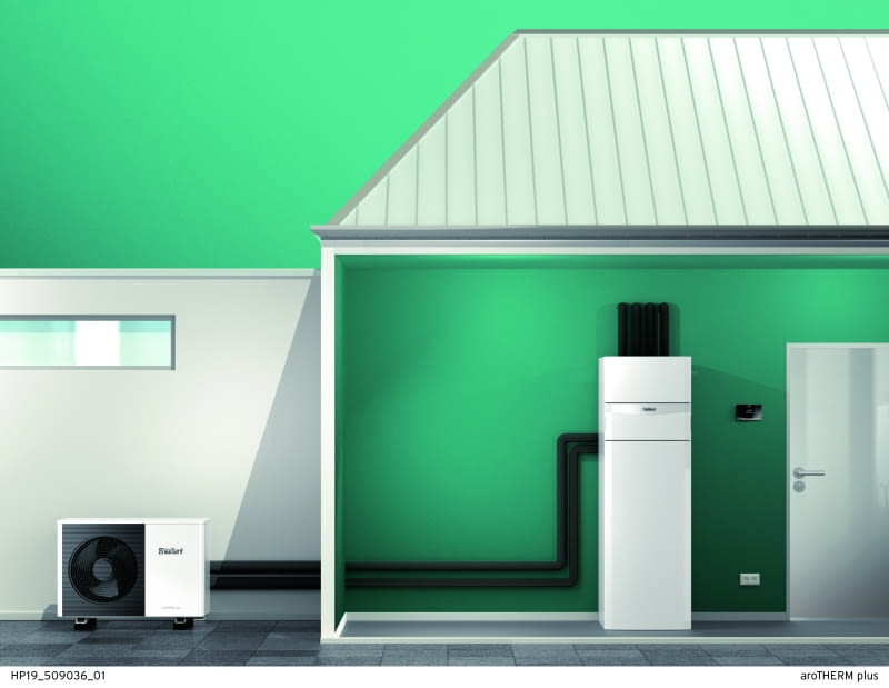 Jeśli planowany jest montaż pompy powietrznej, najlepiej tak ustawić obie jednostki, aby znajdowały się w pobliżu siebie. Dzięki temu mniej zapłacimy za montaż i eksploatację urządzenia