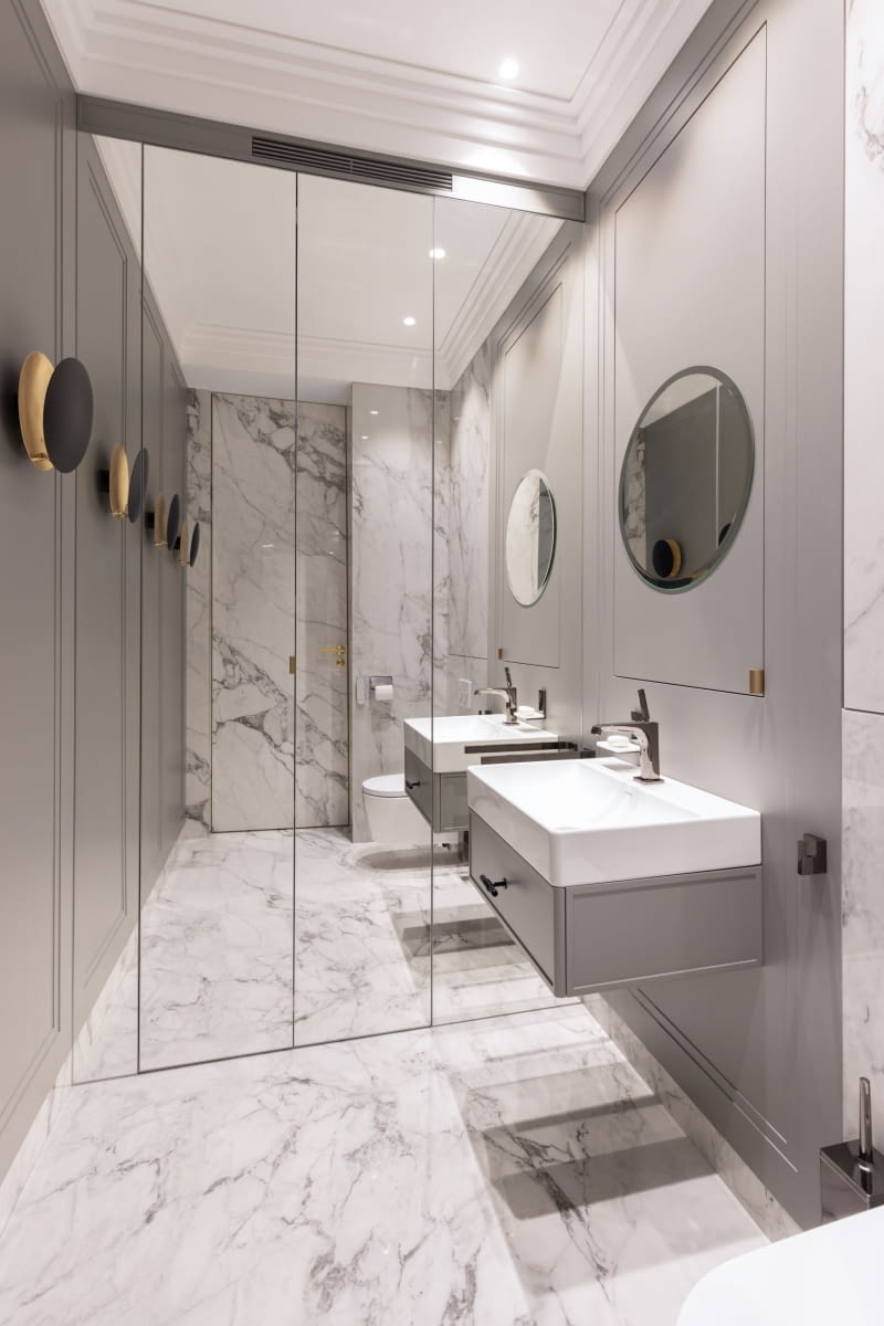 110-metrowy apartament w Warszawie w stylu modern classic