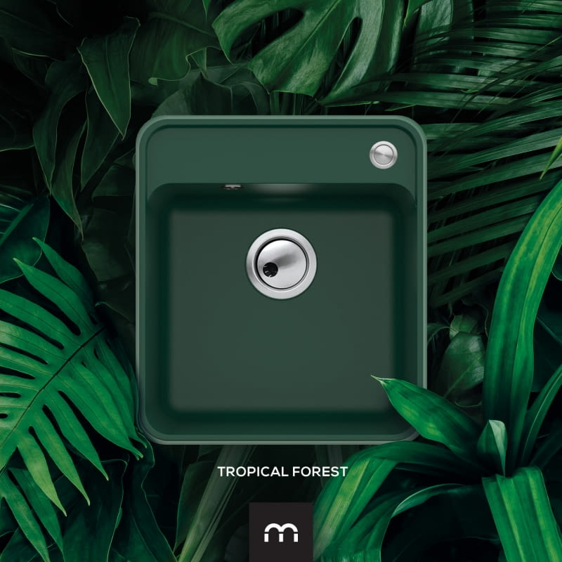 Zieleń sprawdzi się w aranżacjach rustykalnych, PIÙ, Tropical Forest, Miló