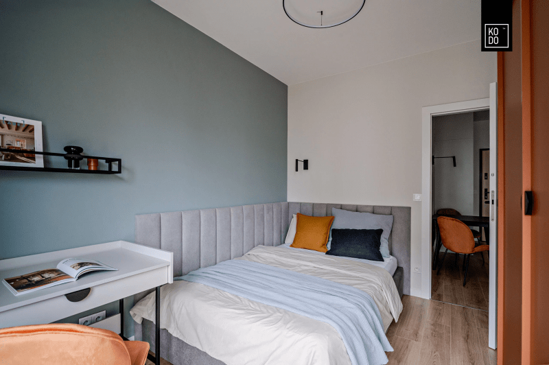 Nowoczesne małe mieszkanie w kolorach