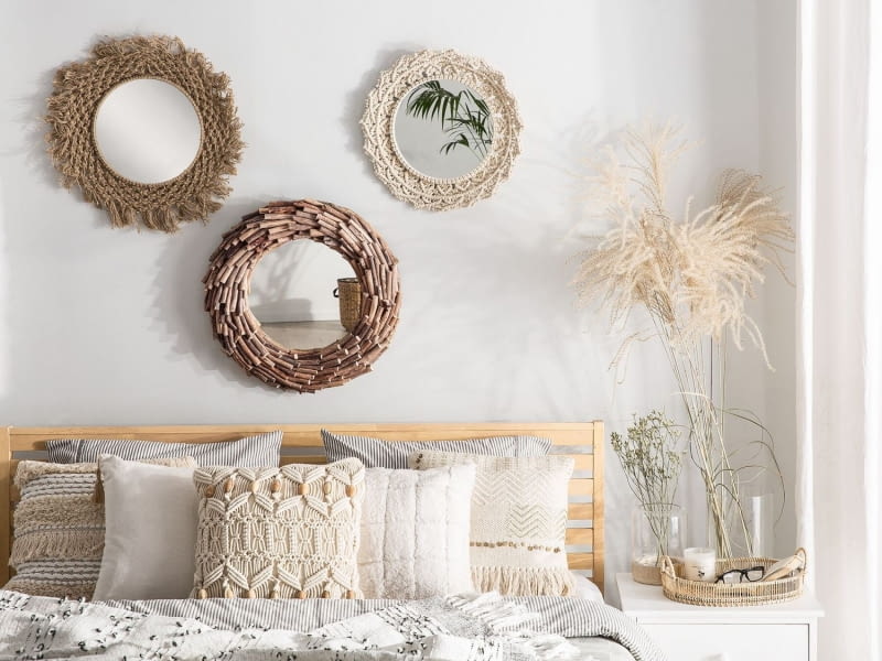 Sypialnia w stylu boho