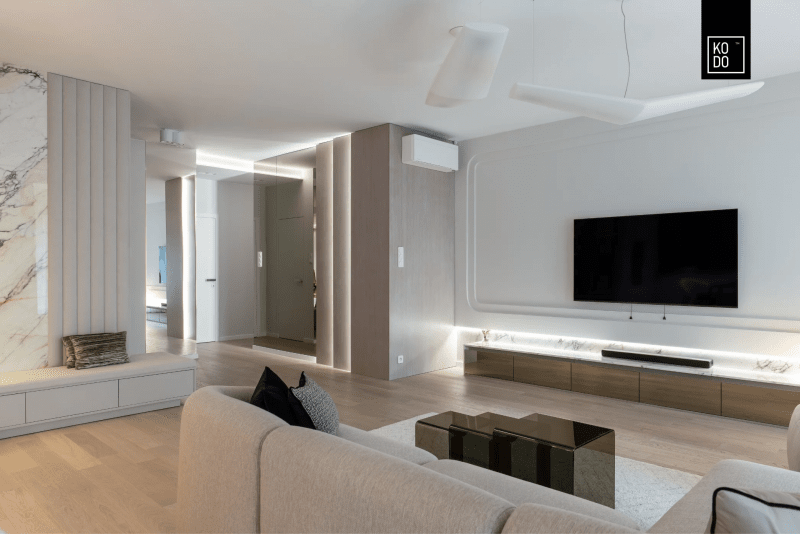 Światło, geometria i ponadczasowa forma – nowoczesny apartament Światło, geometria i ponadczasowa forma – nowoczesny apartament