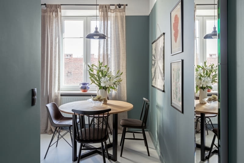 Niebanalne wnętrza na 42 m kw. Małe mieszkanie a wygląda jak apartament