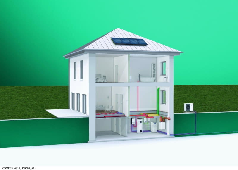 Po zmianie systemu rozliczania produkowanej energii przez panele PV duże znaczenie ma bieżące zużycie prądu, np. do zasilania pompy ciepła pracującej na potrzeby ogrzewania lub chłodzenia domu oraz przygotowania c.w.u.