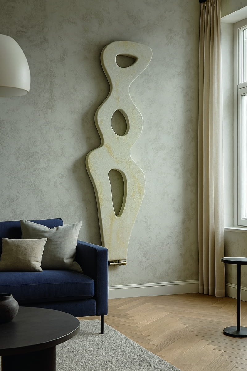 Każdy ręcznie wykonany grzejnik kamienny jest inny. To pewnego rodzaju dzieła sztuki