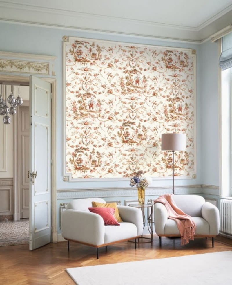 Tapeta Casadeco LBTJ 87973476 L'orangerie Les Belles toiles de jouy