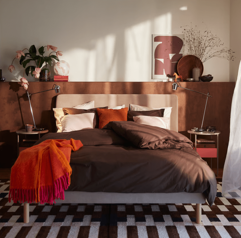 MARKBLÅMME Dywan z krótkim włosiem, wielobarwny/kratka, 160x230 cm