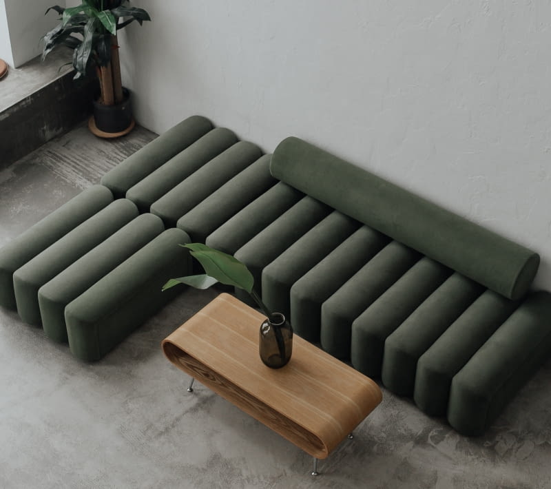 Barwna sofa