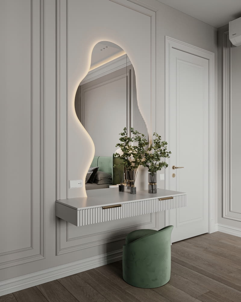 Mieszkanie w beżach i szarościach