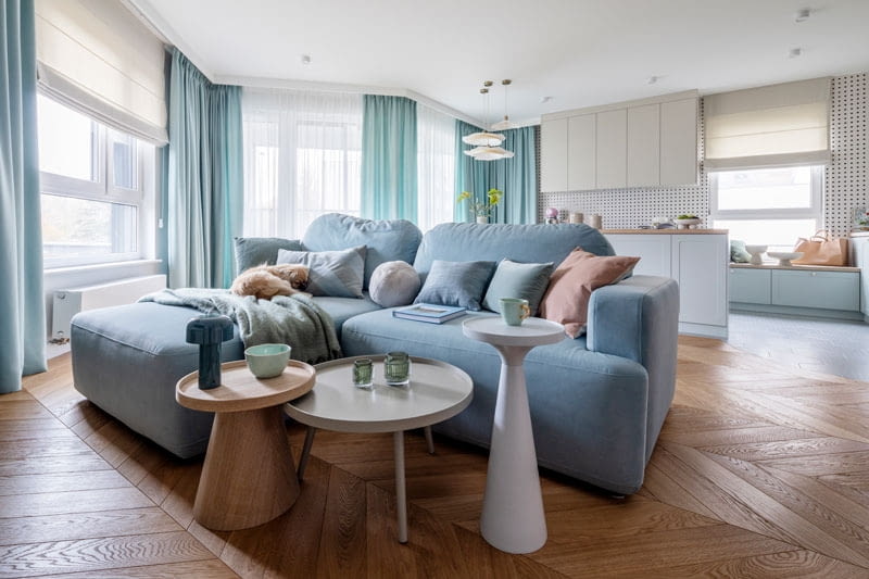 Warszawskie, 92-metrowe mieszkanie w pastelowych kolorach. Warszawskie, 92-metrowe mieszkanie w pastelowych kolorach.