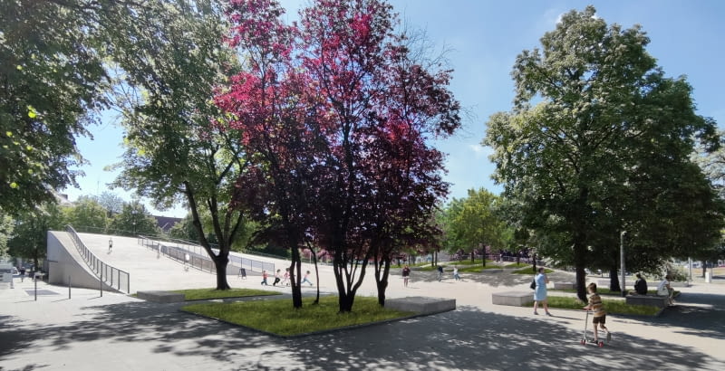 Projektowane zazielenienie Centrum Dialogu Przełomy Projektowane zazielenienie Centrum Dialogu Przełomy