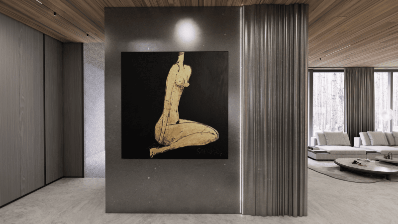 Opowieść o harmonii natury, światła i sztuki - wnętrza projektu pracowni Tissu