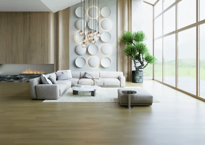 W salonie warto postawić na jednolitą podłogę, która doskonale sprawdzi się zarówno z meblami nowoczesnymi, jak i tymi w stylu retro EPUFLOORING W salonie warto postawić na jednolitą podłogę, która doskonale sprawdzi się zarówno z meblami nowoczesnymi, jak i tymi w stylu retro EPUFLOORING