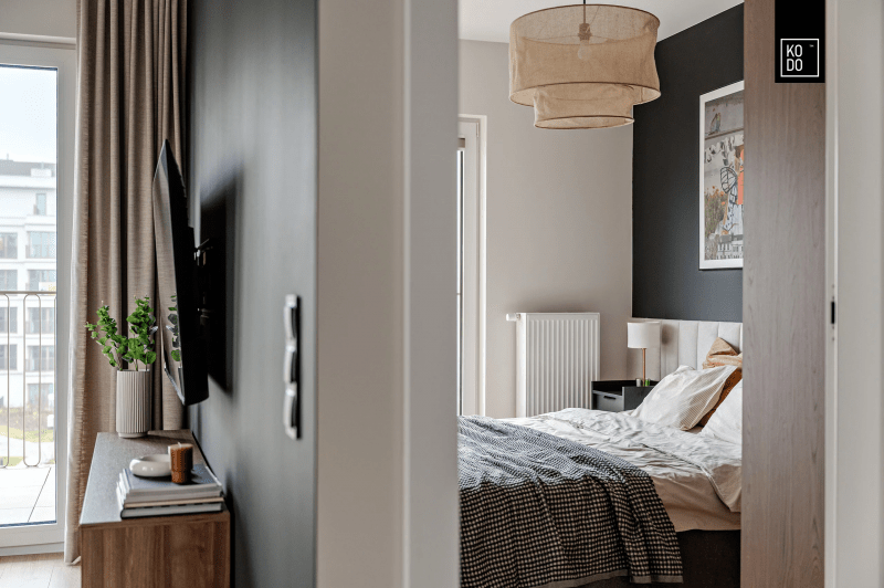 Nowoczesne mieszkanie pełne mocnych akcentów