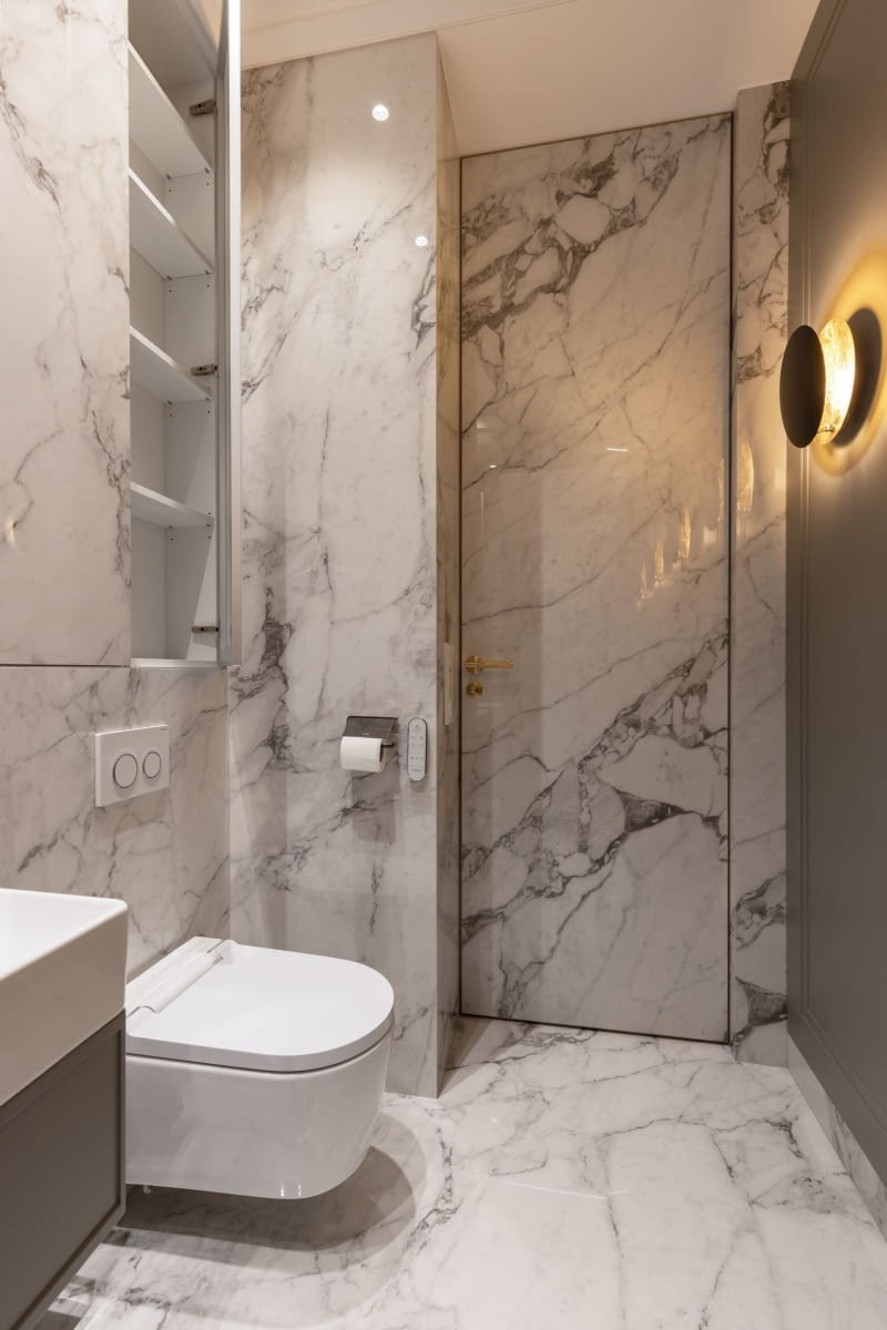 110-metrowy apartament w Warszawie w stylu modern classic