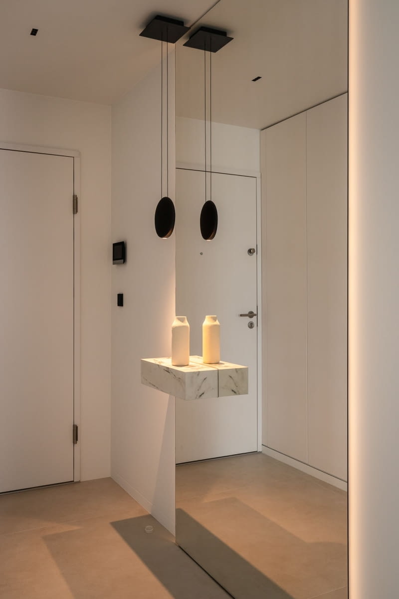 Minimalistyczny apartament RUUM studio w warszawskiej 19. Dzielnicy