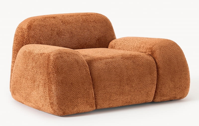 Teddy-Bouclé Wolke Westwing Collection, tkanina, 138 x 50 cm, wys. 65 cm, 4499  zł.