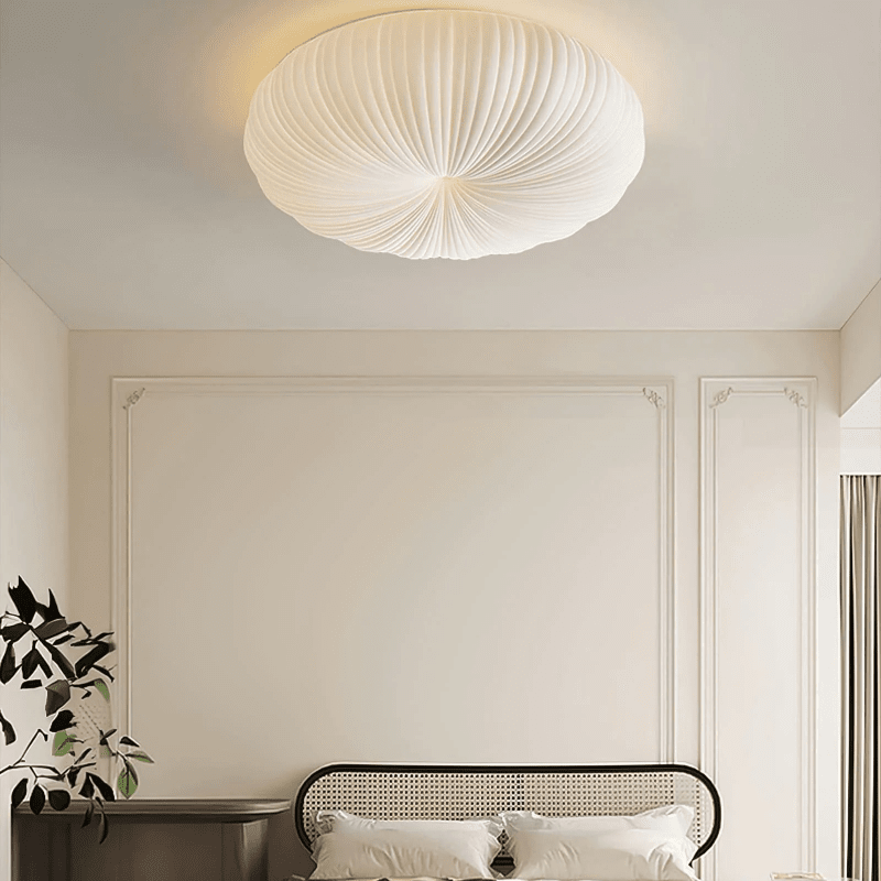 Nowoczesna lampa sufitowa kopułowa – Inspirowana muszlą, styl japandi