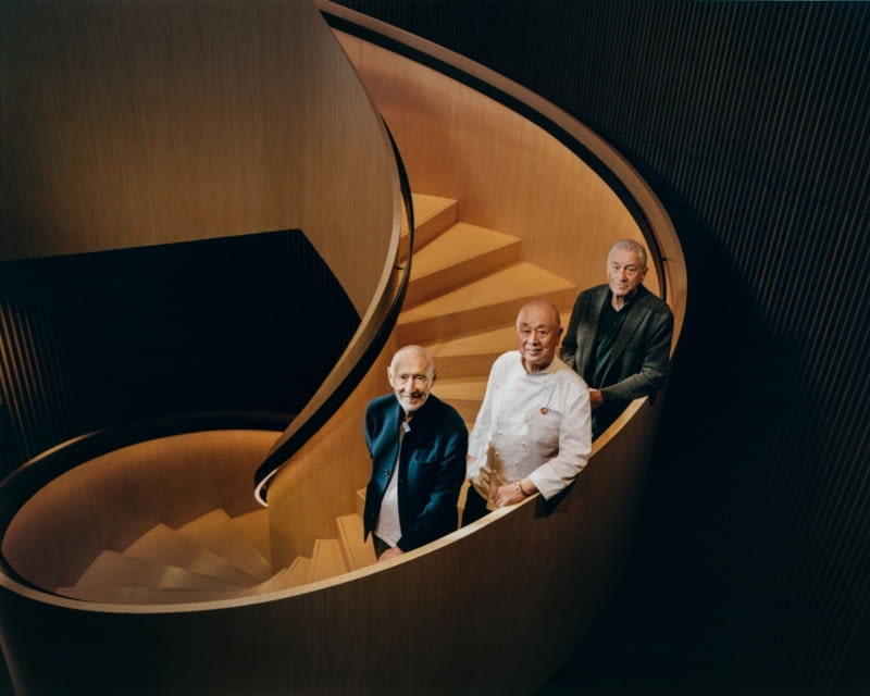 Założyciele sieci Nobu w Warszawie