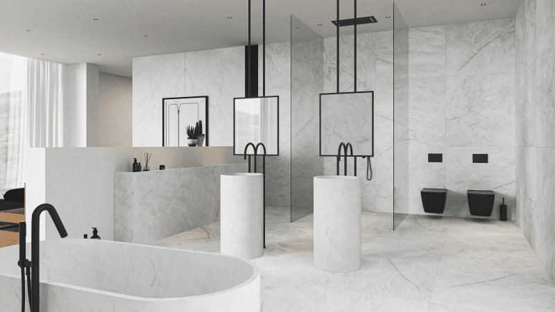 Industrialnie w łazience