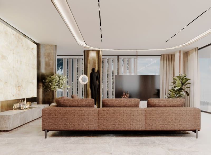 Dom nad jeziorem wpisany w pejzaż