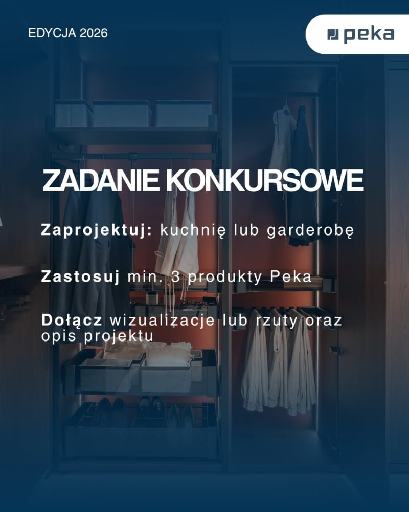 Konkurs PEKA dla architektów z pulą nagród ponad 16 000 zł Konkurs PEKA dla architektów z pulą nagród ponad 16 000 zł