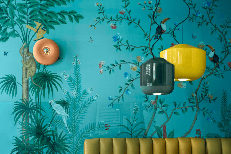 Lampa wisząca ceramiczna BELLOTA czarny