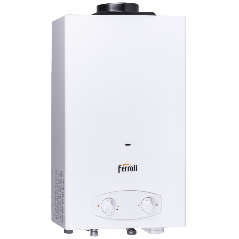 Ten model podgrzewacza przepływowego ma  otwartą komorą spalania i zapłon elektroniczny.  Jego wymiennik wykonany jest z miedzi