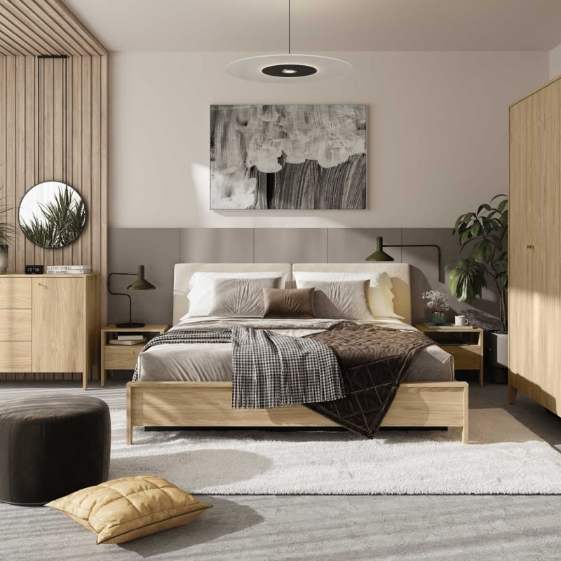 Sypialnia w stylu scandi