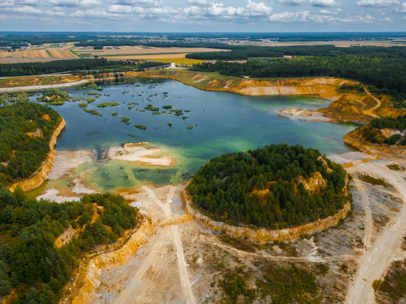 Kamień Śląski. Tereny byłej kopalni wapienia