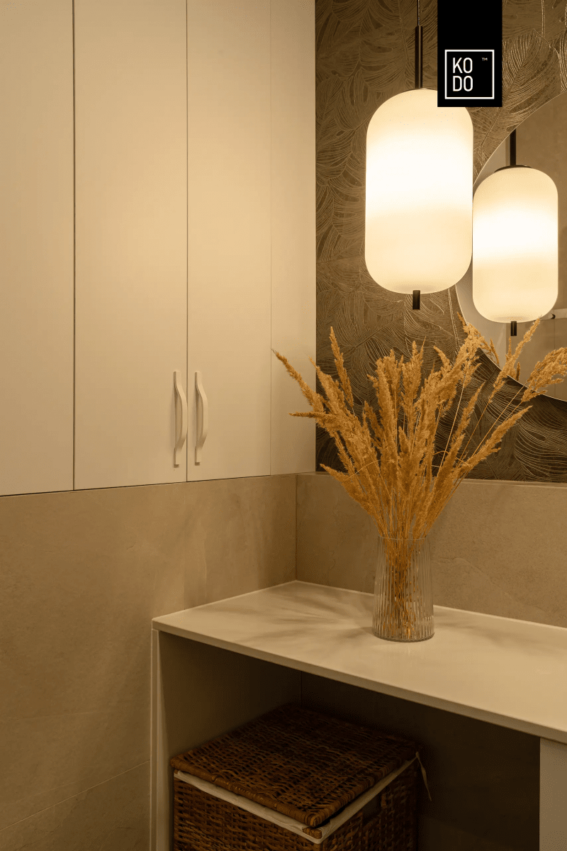 Harmonia natury i mocne akcenty: aranżacja 75-metrowego mieszkania