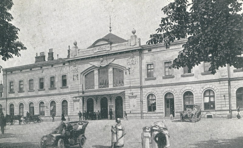 Dworzec kolejowy w Rzeszowie ok. 1910 roku Dworzec kolejowy w Rzeszowie ok. 1910 roku