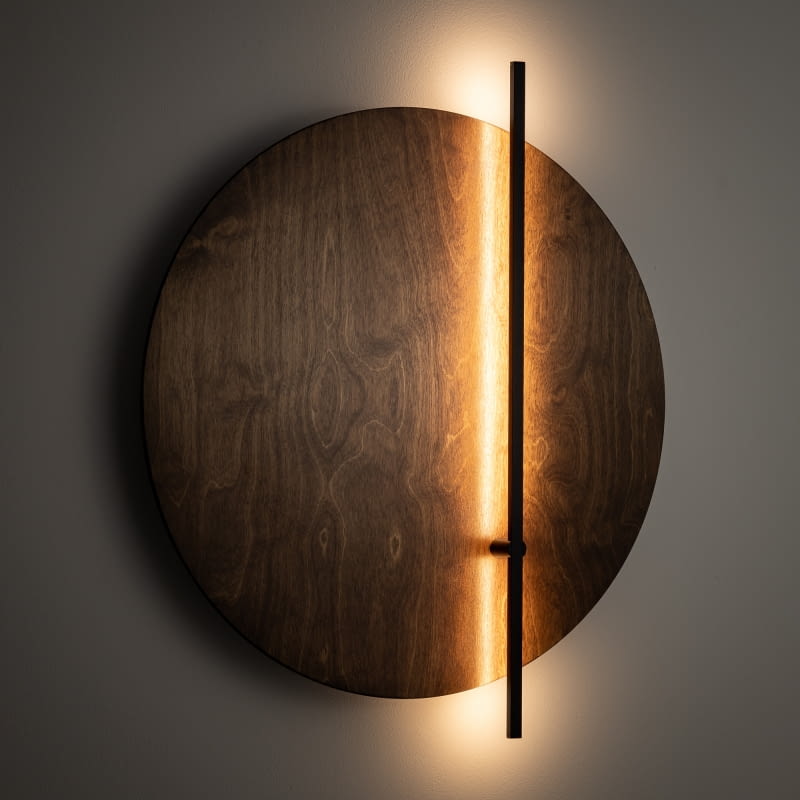 Sunset LED D, drewno, aluminium i stal, 58 x 50 cm, 899 zł.