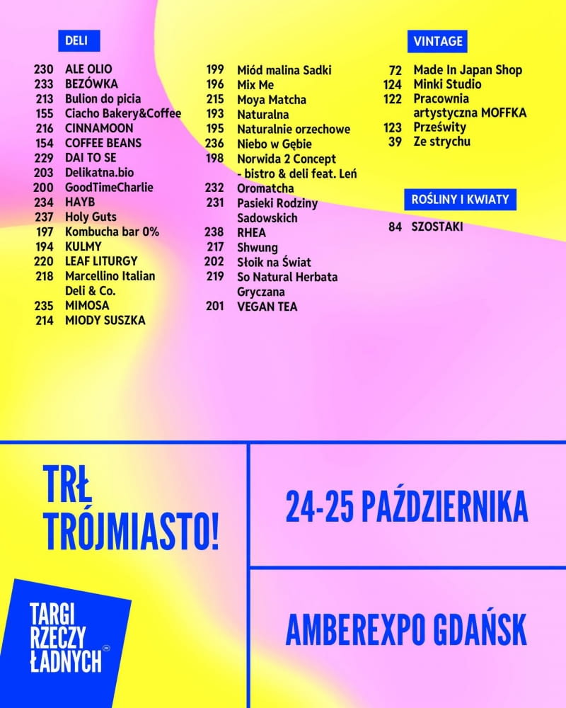 LISTA WYSTAWCÓW LISTA WYSTAWCÓW