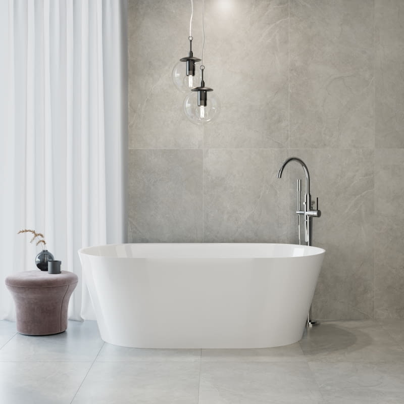 Dzięki uniwersalnej konstrukcji niektóre wanny mogą być montowane przy ścianie lub ustawiane jako wolno stojące, zapewniając swobodę w aranżacji wnętrza.