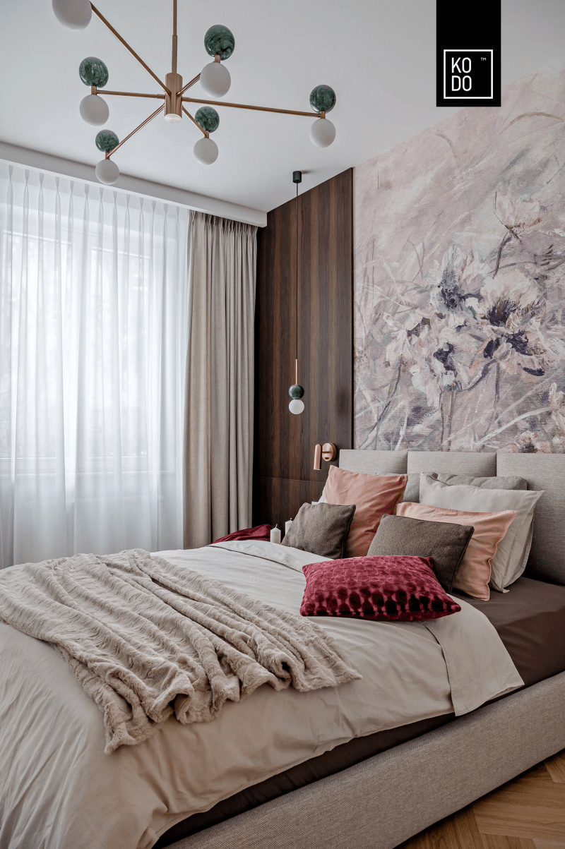 Harmonia inspirowana naturą: 90-metrowe mieszkanie w Warszawie