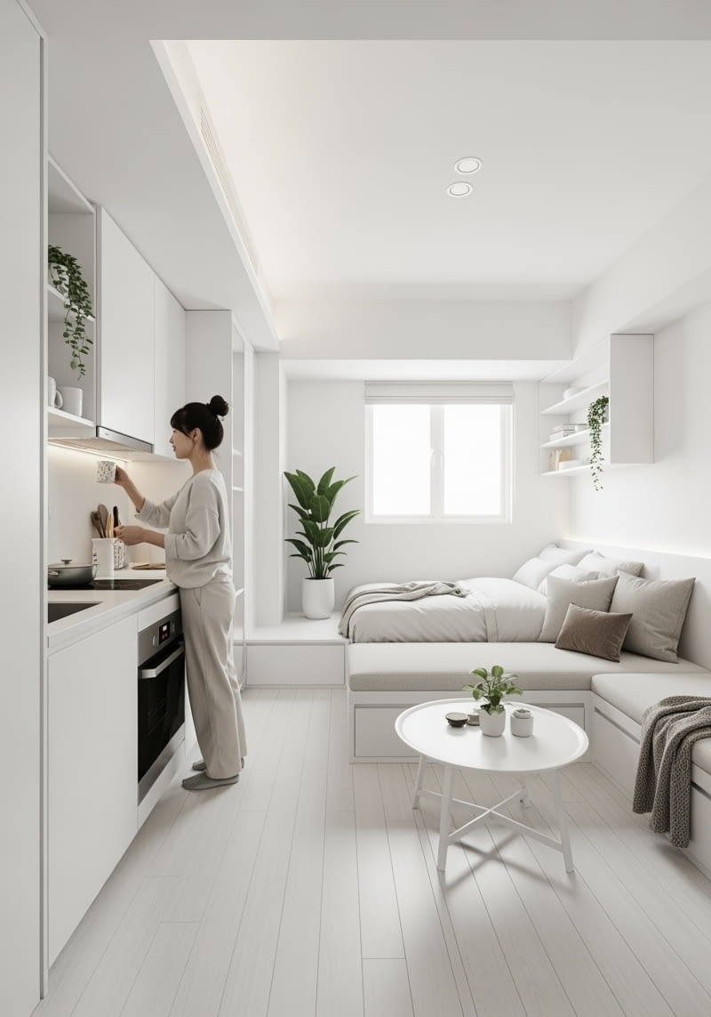 Jasne i przytulne niewielkie mieszkanie