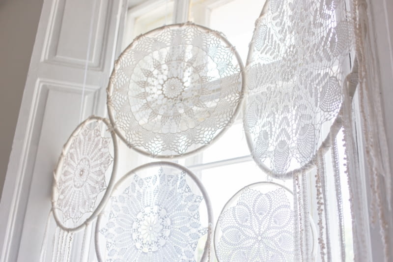 Koronkowe dekoracje we wnętrzach Koronkowe dekoracje we wnętrzach