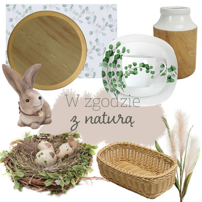Dekoracje wielkanocne kojarzone z sielską, rustykalną stylistyką - do kupienia w sklepach Agata. Dekoracje wielkanocne