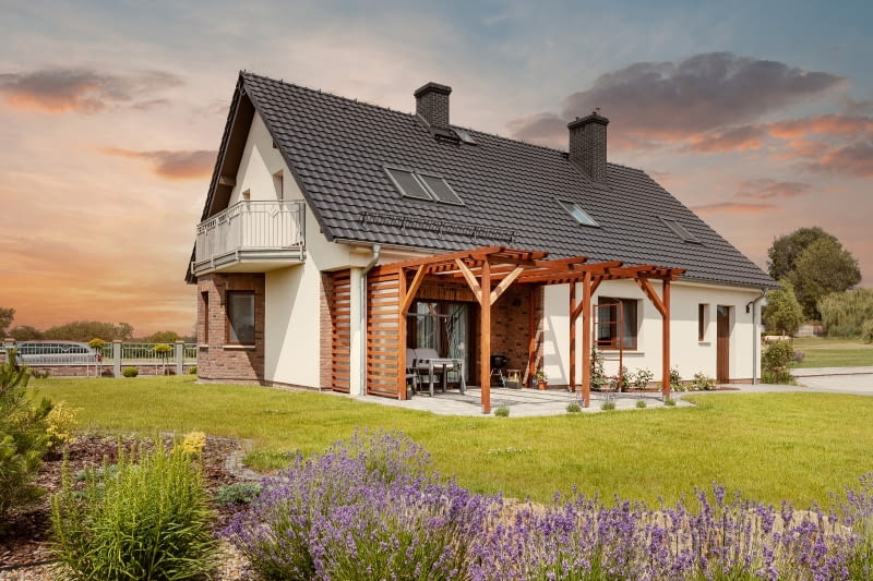 Dachówka ceramiczna Braas Topas 13V, kolor antracytowy Dachówka ceramiczna Braas Topas 13V, kolor antracytowy