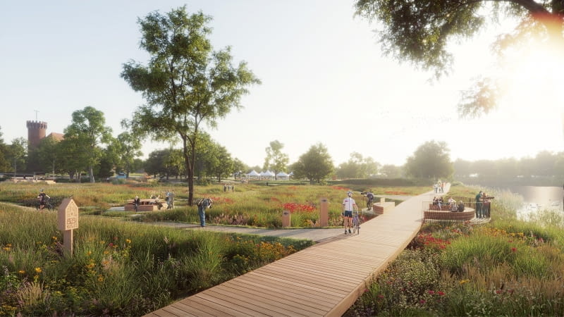 Zamek Krzyżacki w Świeciu. Masterplan przygotowany przez APA Wojciechowski Architekci, przy udziale The Making.